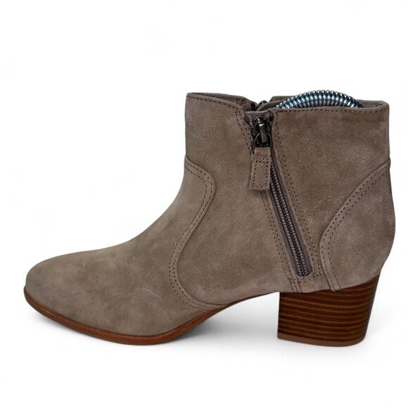 Johnston & Murphy Women's Trista Pointed Toe Zip Ankle Booties, Sz 7, NWOB Taupe - Picture 12 of 16